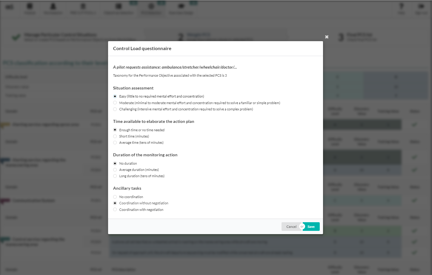 Select Particular Control Situations